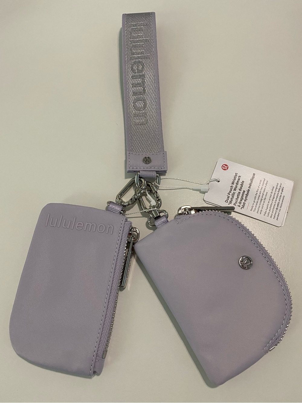 Lululemon - Dual Pouch Wristlet *Metallic Wordmark - NWT